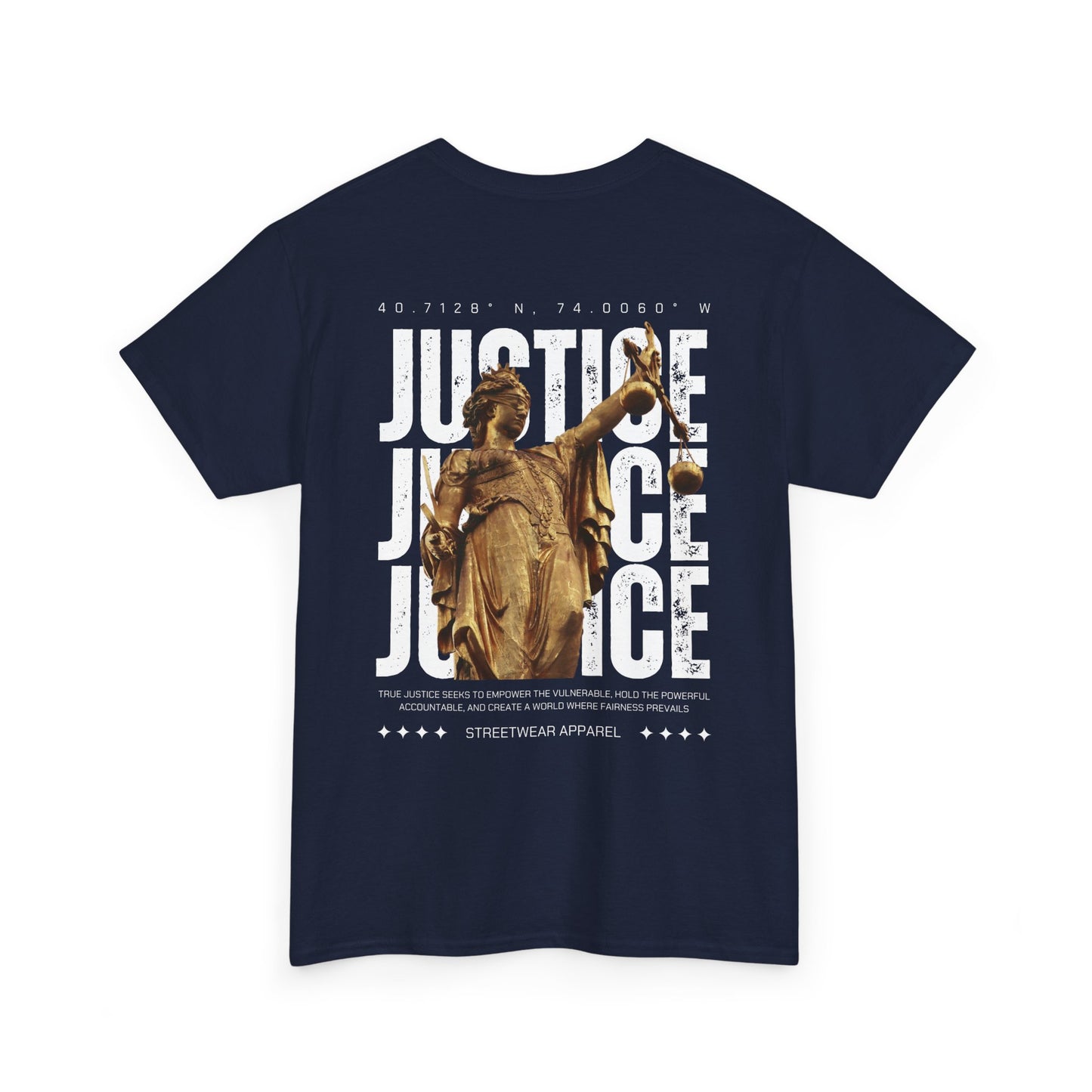 Camiseta estilo Streetwear - Justice Statue