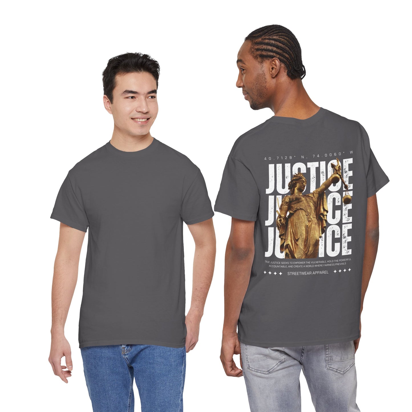 Camiseta estilo Streetwear - Justice Statue