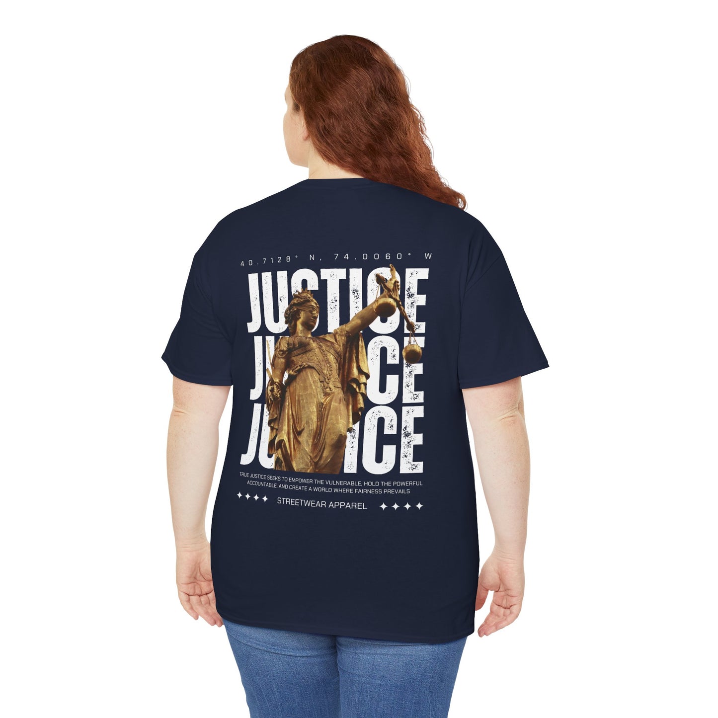 Camiseta estilo Streetwear - Justice Statue