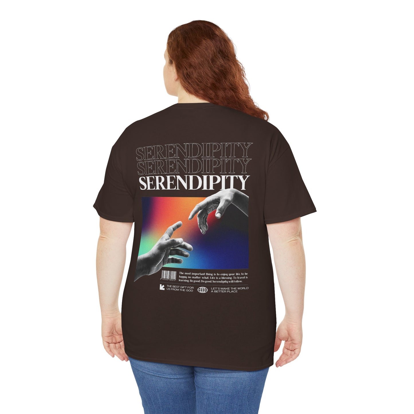 Camiseta estilo Streetwear - Retro Rainbow Hands - Unisex