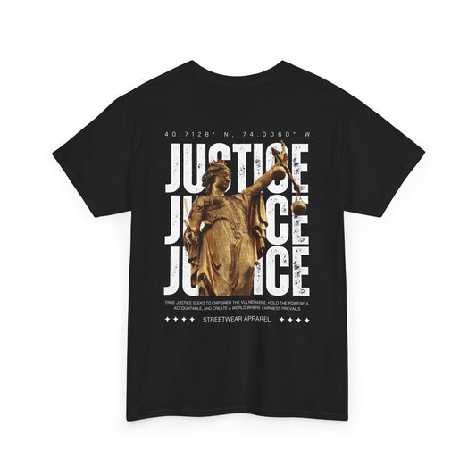 Camiseta estilo Streetwear - Justice Statue
