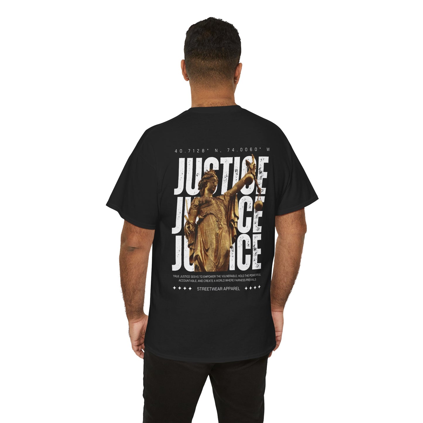 Camiseta estilo Streetwear - Justice Statue