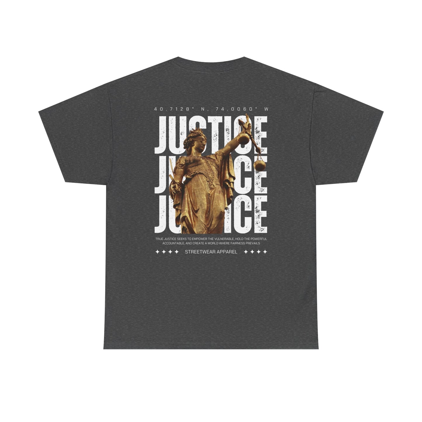 Camiseta estilo Streetwear - Justice Statue