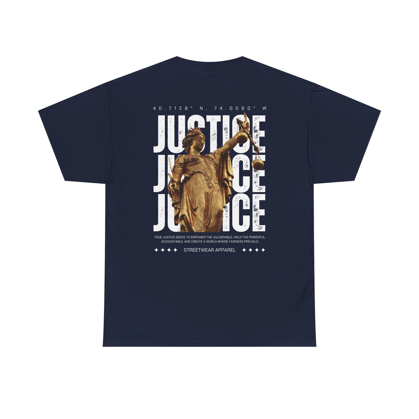 Camiseta estilo Streetwear - Justice Statue