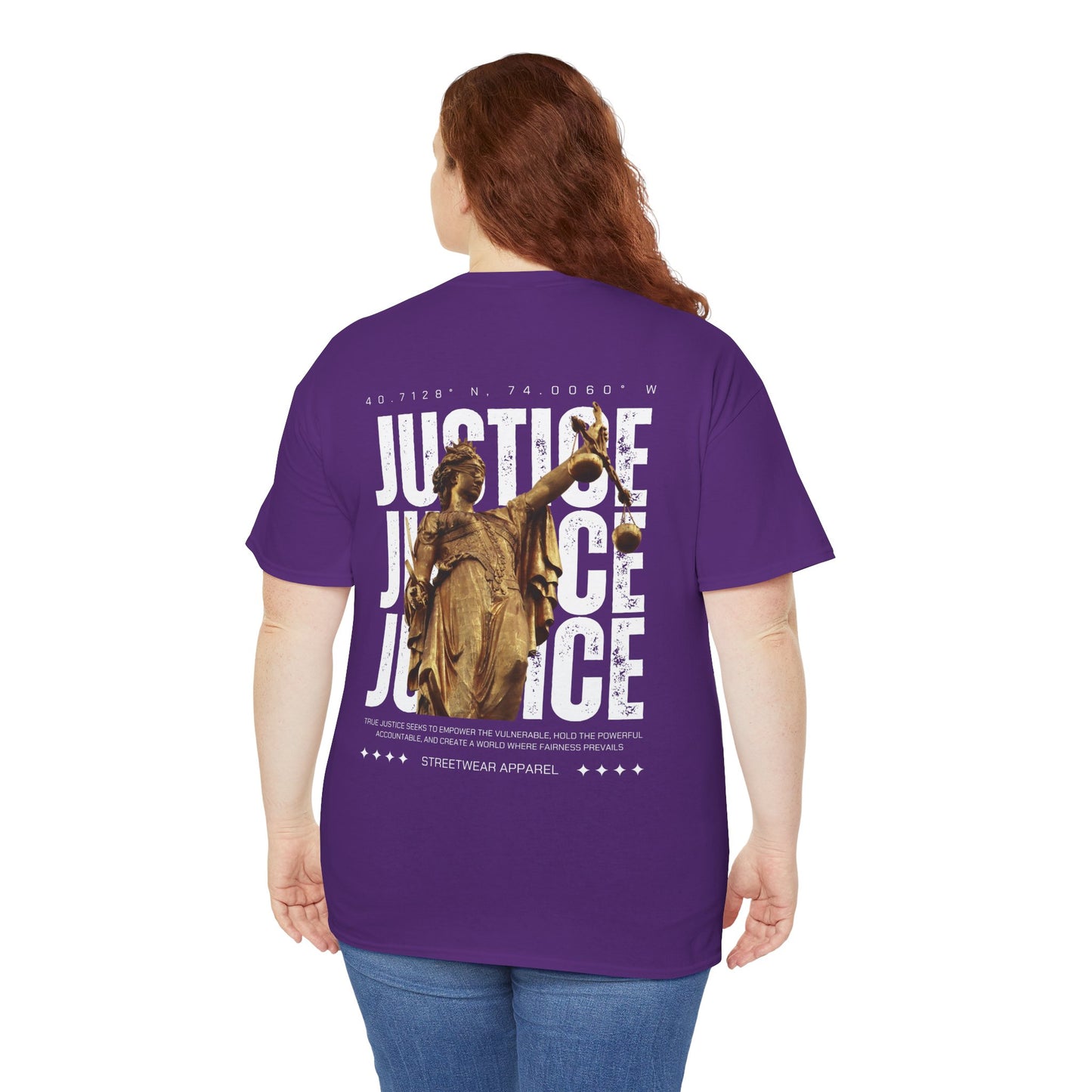 Camiseta estilo Streetwear - Justice Statue