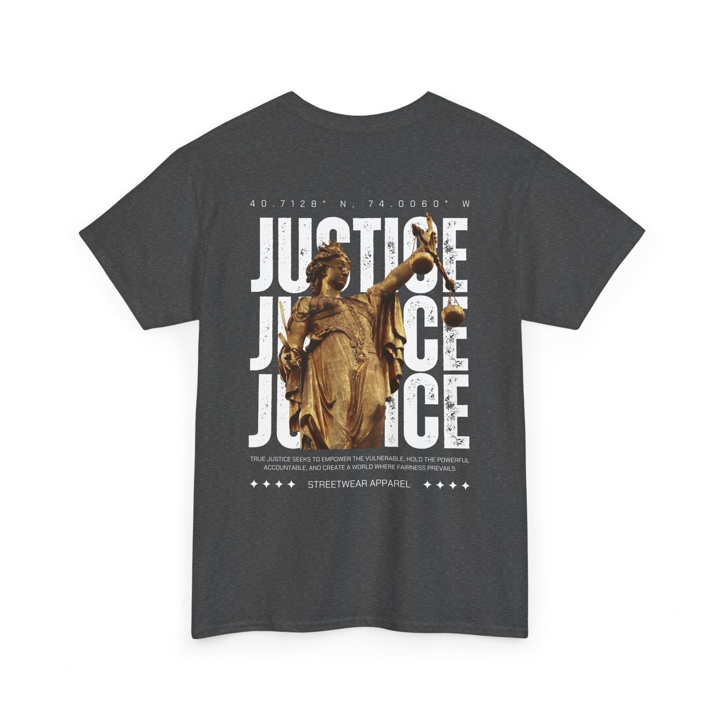 Camiseta estilo Streetwear - Justice Statue