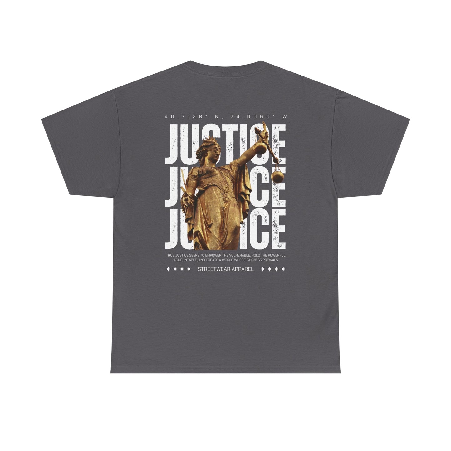Camiseta estilo Streetwear - Justice Statue