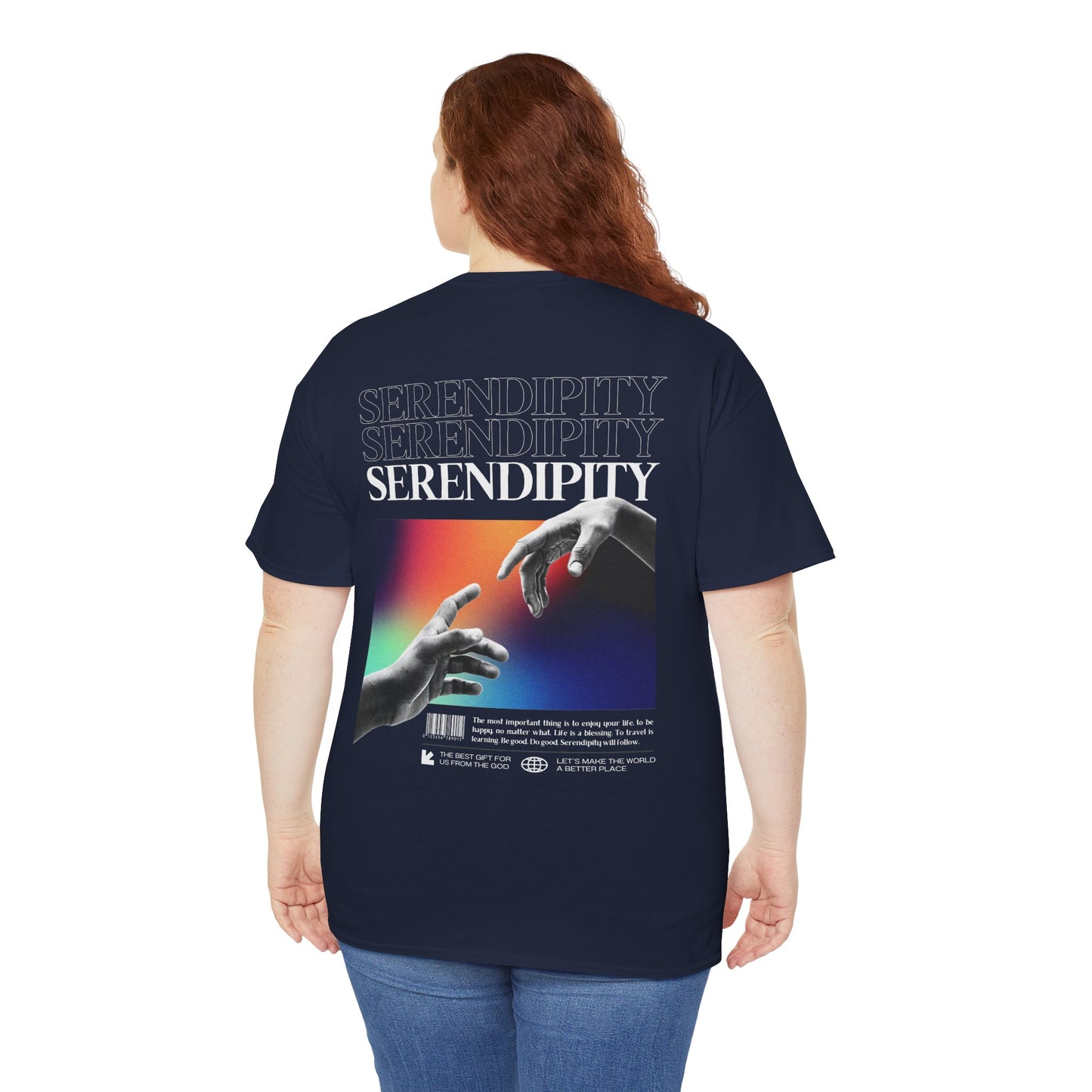 Camiseta estilo Streetwear - Retro Rainbow Hands - Unisex