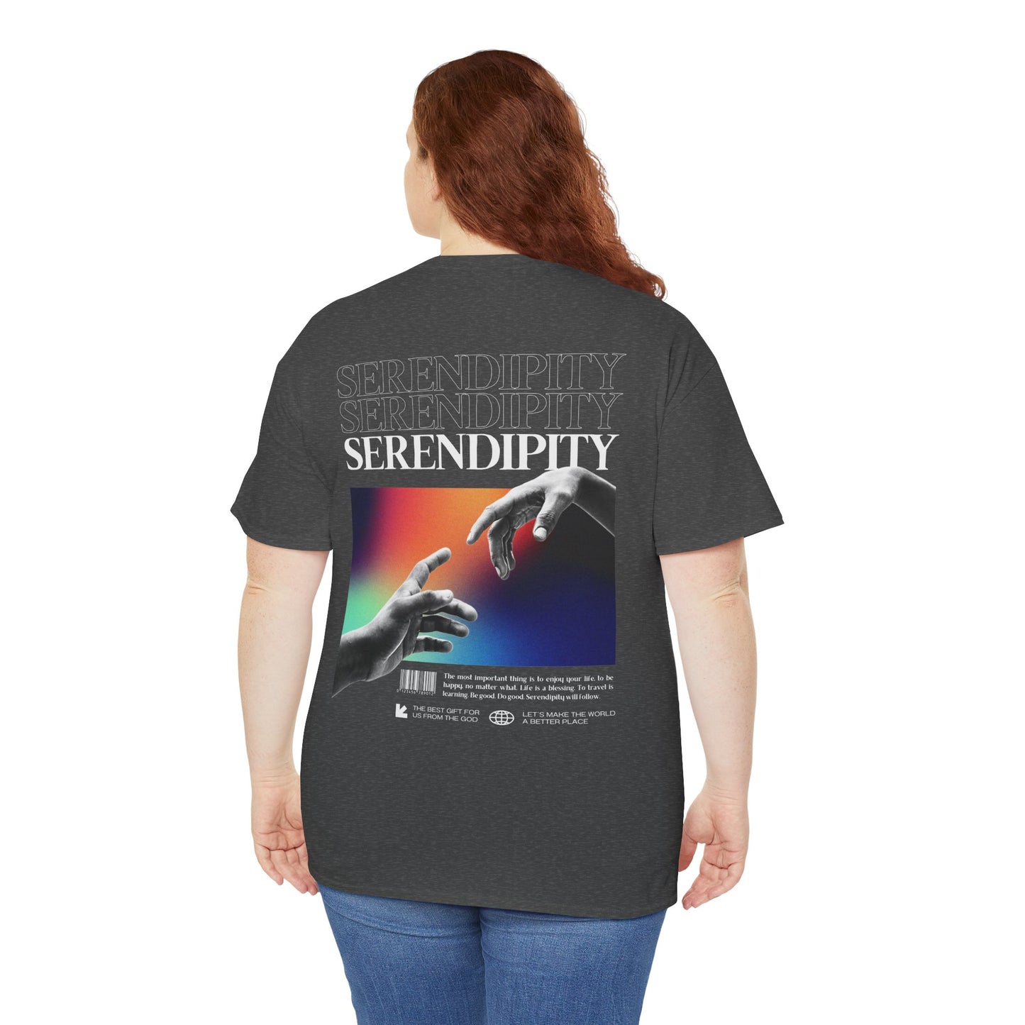 Camiseta estilo Streetwear - Retro Rainbow Hands - Unisex