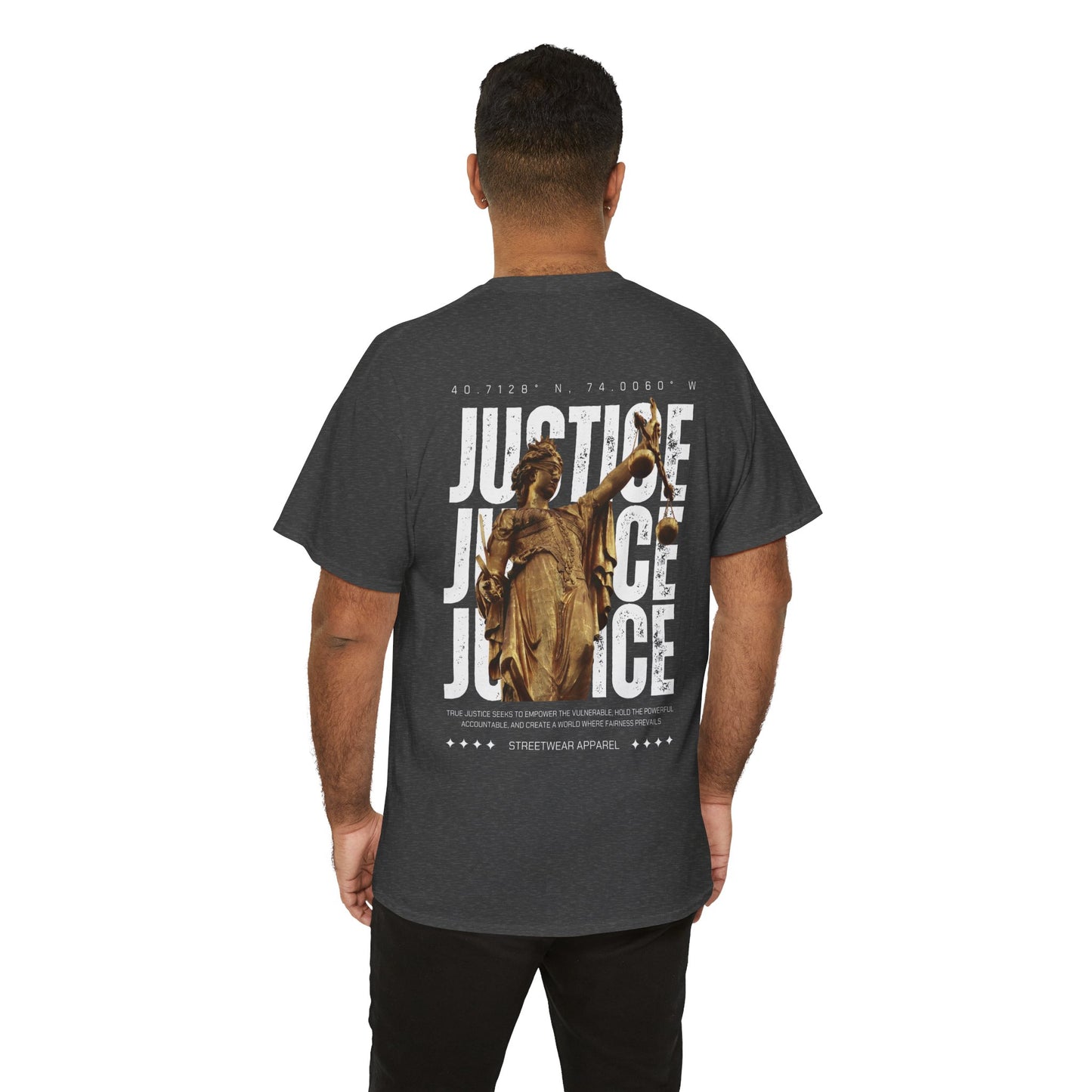 Camiseta estilo Streetwear - Justice Statue