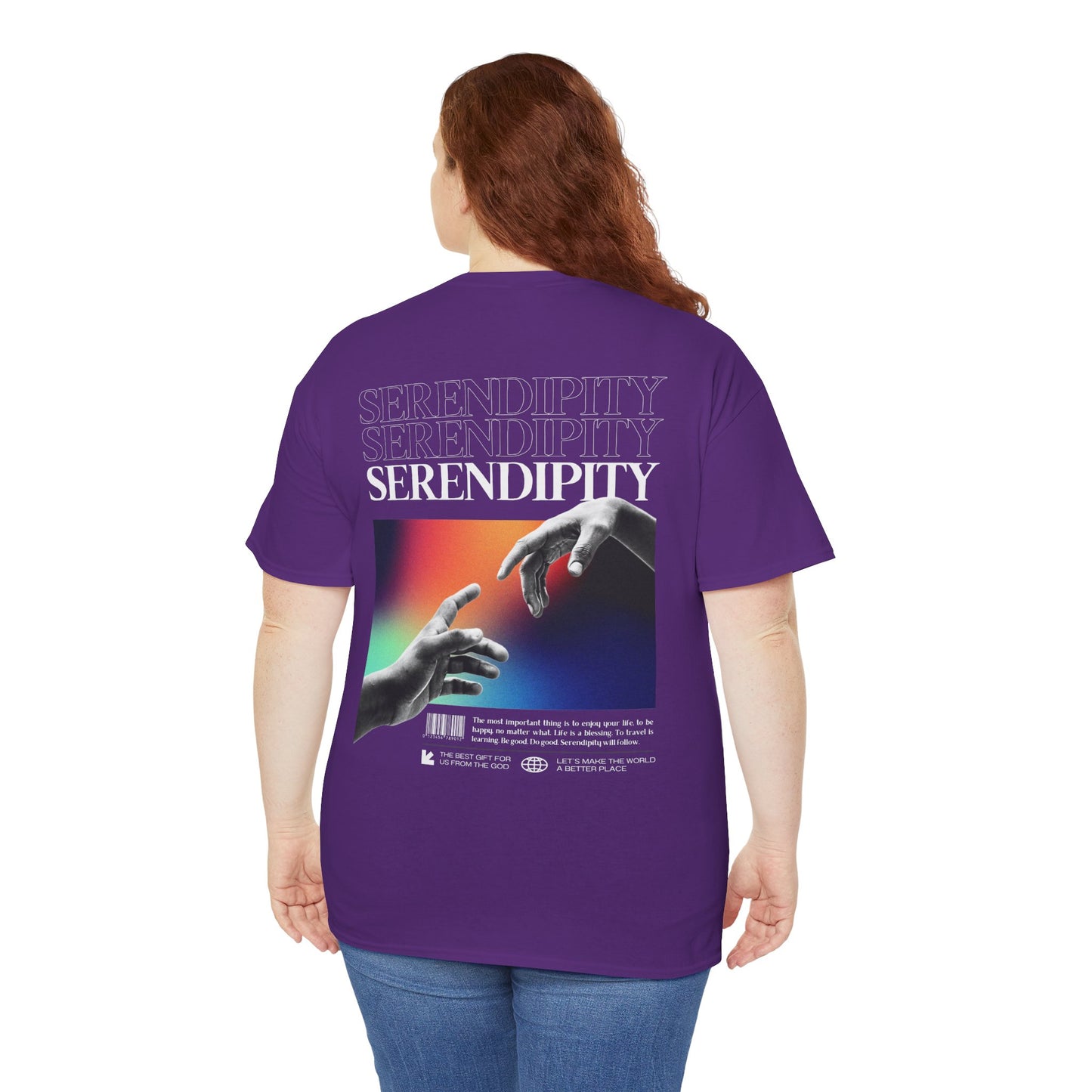 Camiseta estilo Streetwear - Retro Rainbow Hands - Unisex