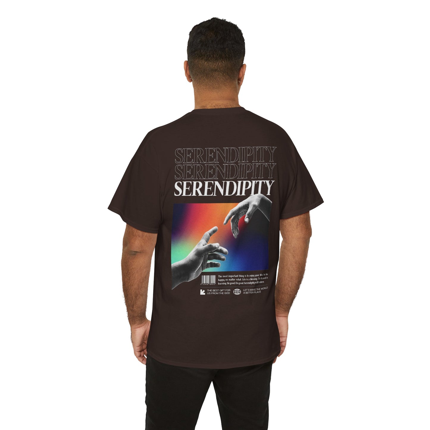 Camiseta estilo Streetwear - Retro Rainbow Hands - Unisex