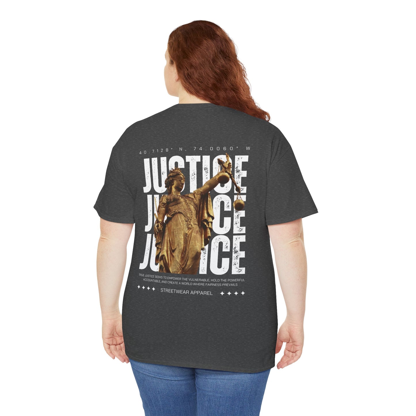 Camiseta estilo Streetwear - Justice Statue