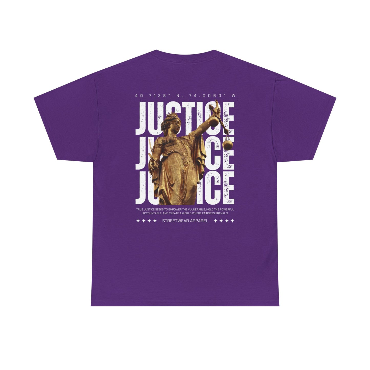 Camiseta estilo Streetwear - Justice Statue