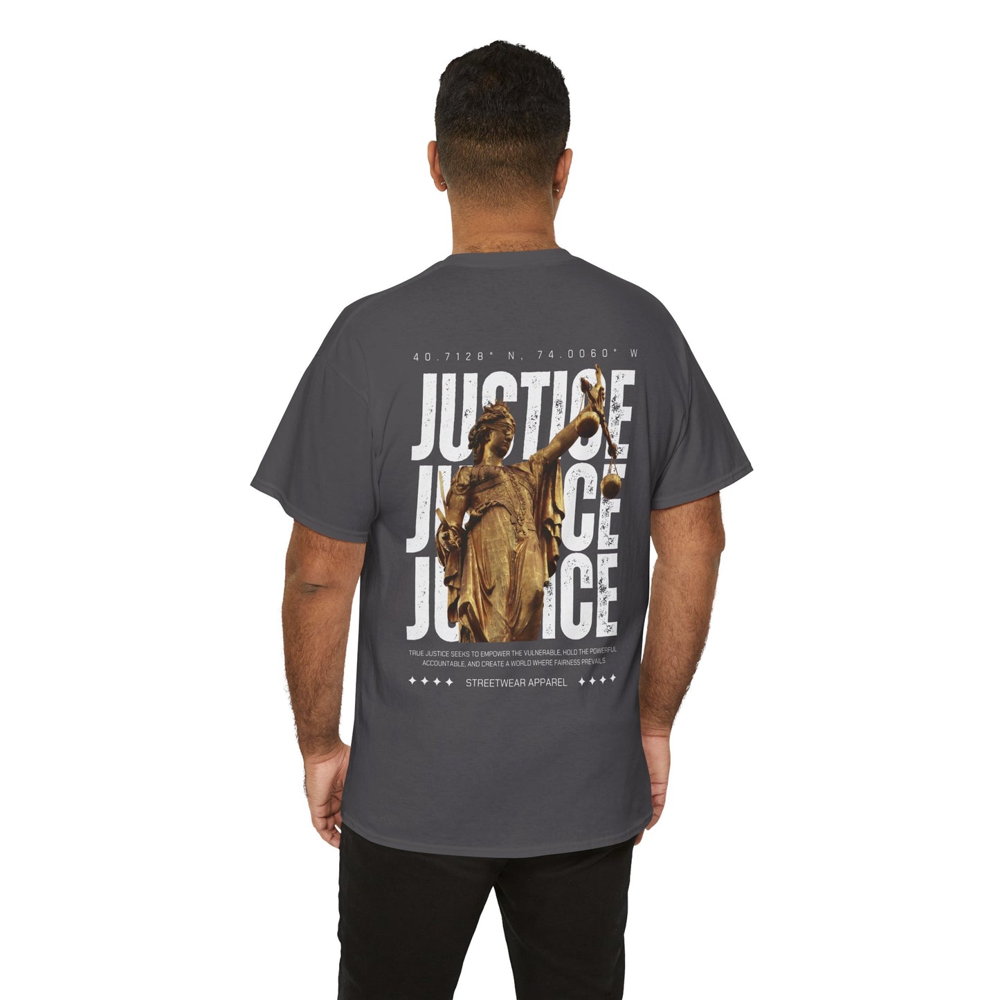 Camiseta estilo Streetwear - Justice Statue